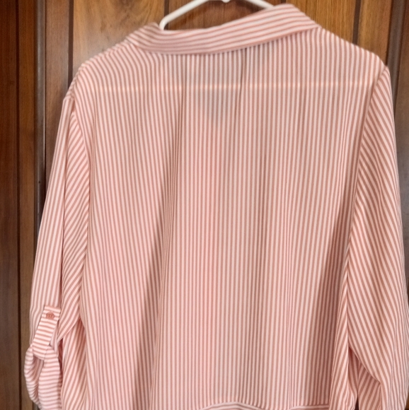 Chico's women Buttom-Down easy strips size 3 - Picture 3 of 9